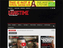 Tablet Screenshot of dawgtime.com